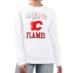 Calgary Flames G-III 4Her by Carl Banks Women's Team Logo Tri-Blend Fleece Pullover Sweatshirt -  NHL Sweatshirts