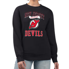 New Jersey Devils G-III 4Her by Carl Banks Women's Team Logo Tri-Blend Fleece Pullover Sweatshirt -  NHL Sweatshirts