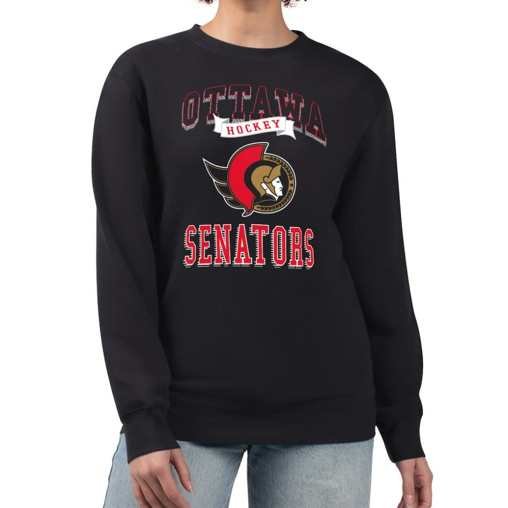 Ottawa Senators G-III 4Her by Carl Banks Women's Team Logo Tri-Blend Fleece Pullover Sweatshirt -  NHL Sweatshirts