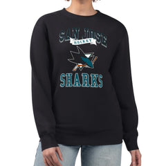 San Jose Sharks G-III 4Her by Carl Banks Women's Team Logo Tri-Blend Fleece Pullover Sweatshirt -  NHL Sweatshirts