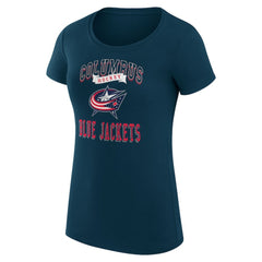 Columbus Blue Jackets G-III 4Her by Carl Banks Women's Super-Slim Fit Lightweight Team Logo Graphic T-Shirt -  NHL T-shirts
