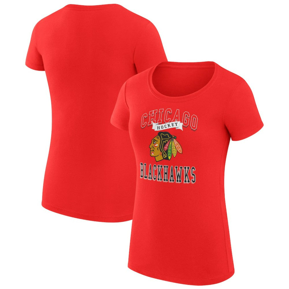Chicago Blackhawks G-III 4Her by Carl Banks Women's Super-Slim Fit Lightweight Team Logo Graphic T-Shirt -  NHL T-shirts