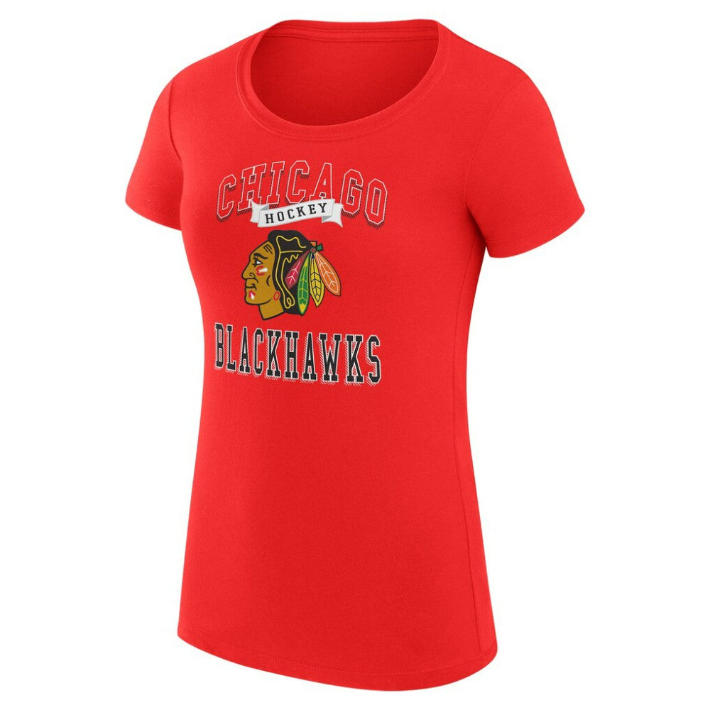 Chicago Blackhawks G-III 4Her by Carl Banks Women's Super-Slim Fit Lightweight Team Logo Graphic T-Shirt -  NHL T-shirts