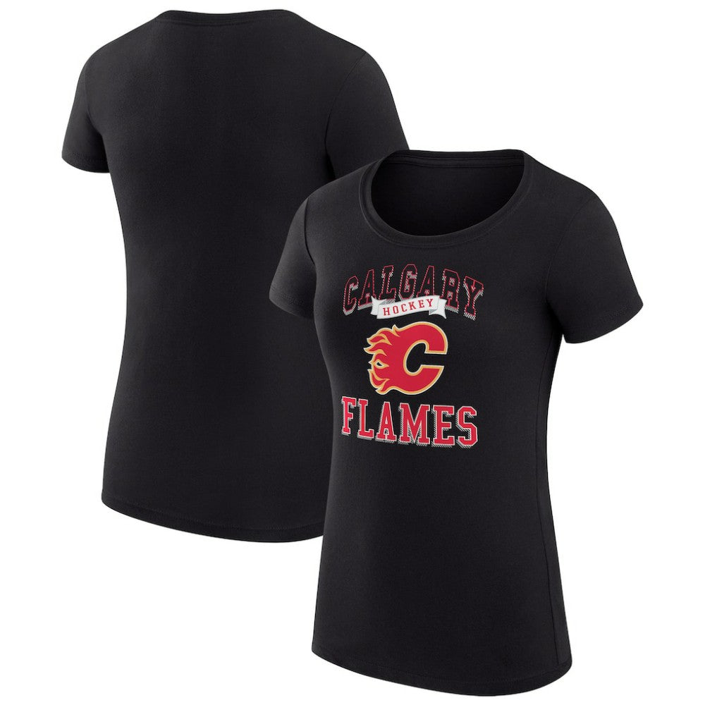Calgary Flames G-III 4Her by Carl Banks Women's Super-Slim Fit Lightweight Team Logo Graphic T-Shirt -  NHL T-shirts