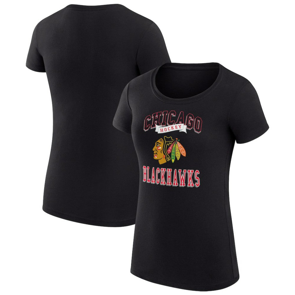 Chicago Blackhawks G-III 4Her by Carl Banks Women's Super-Slim Fit Lightweight Team Logo Graphic T-Shirt -  NHL T-shirts