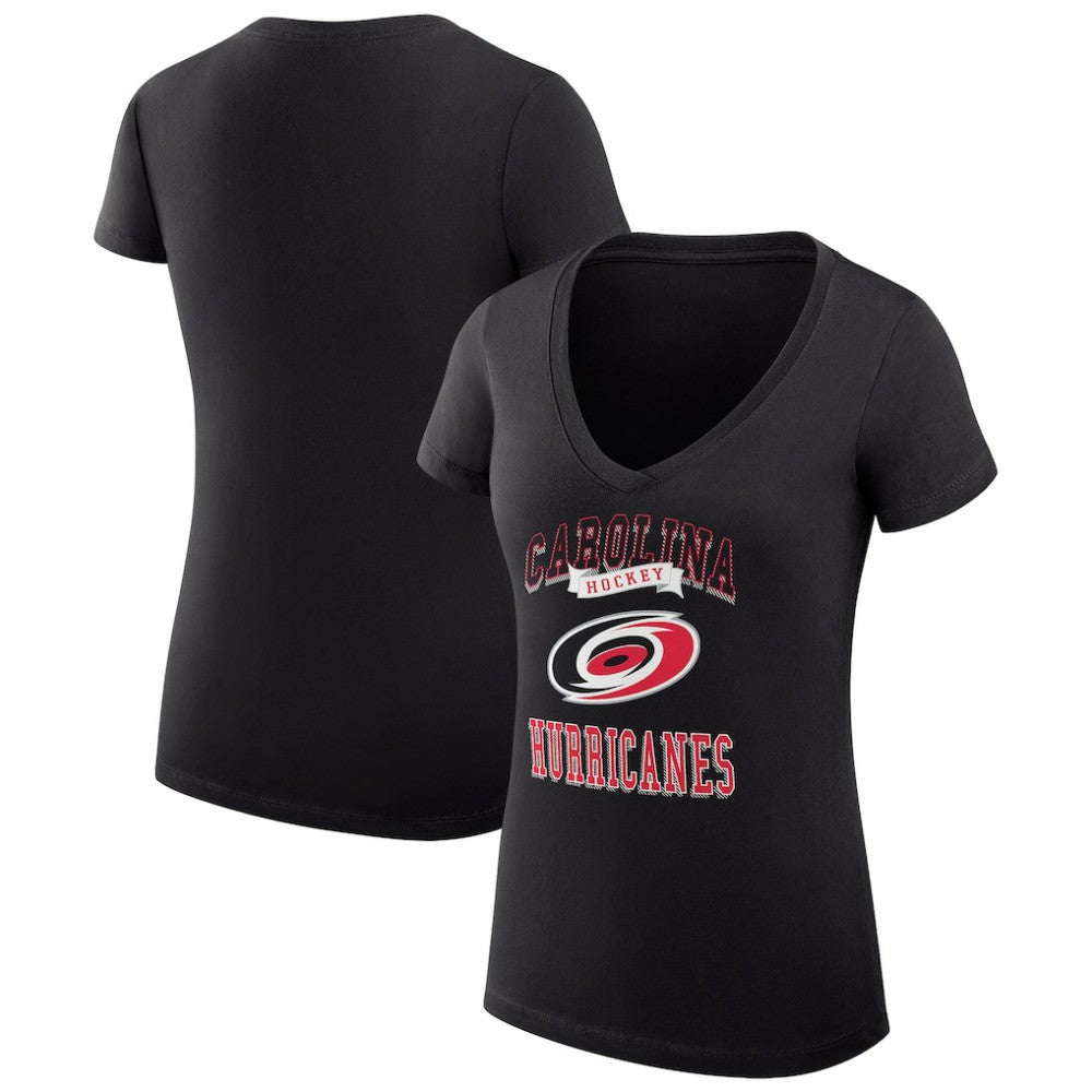 Carolina Hurricanes G-III 4Her by Carl Banks Women's Super-Slim Fit Lightweight Team Logo Graphic V-Neck T-Shirt -  NHL T-shirts