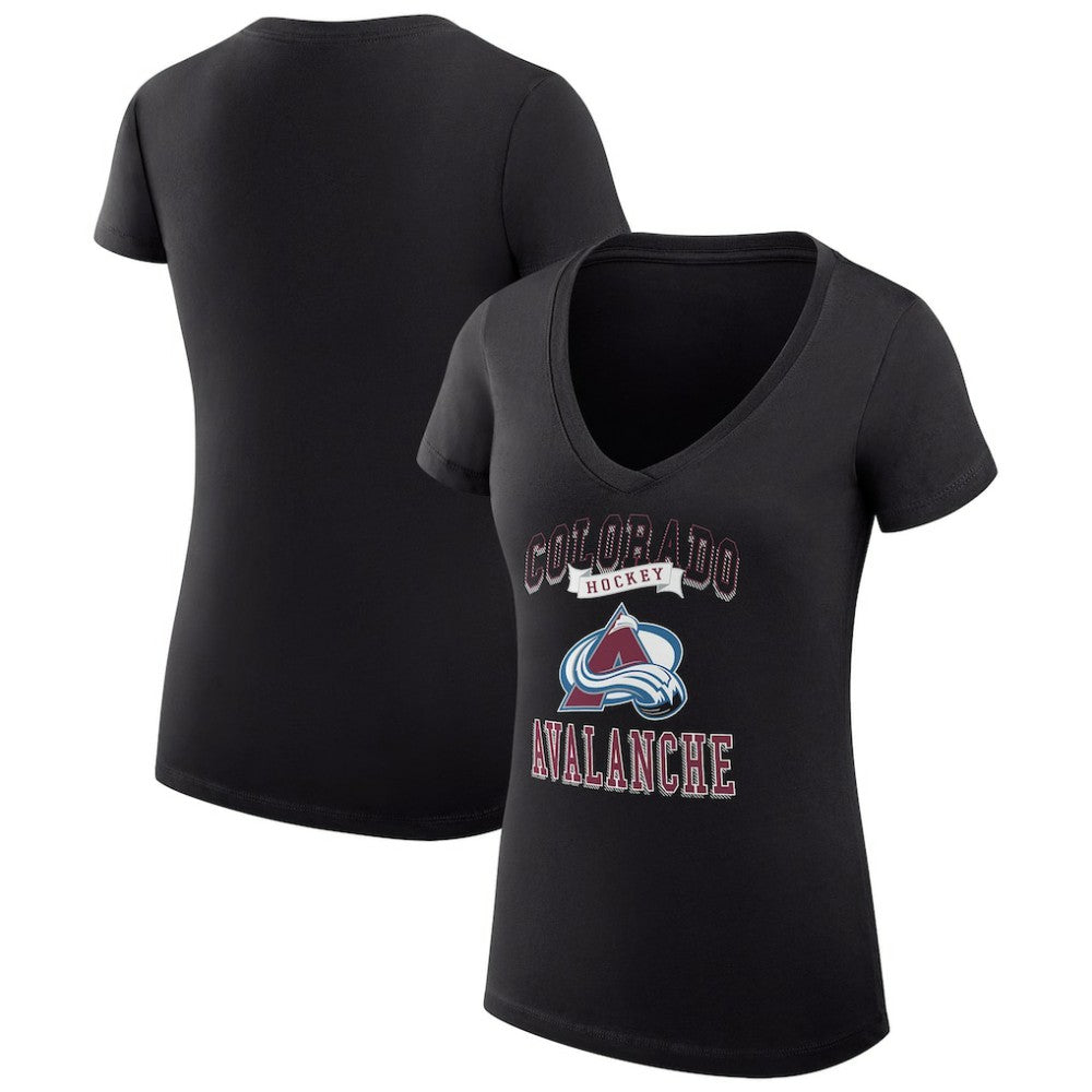 Colorado Avalanche G-III 4Her by Carl Banks Women's Super-Slim Fit Lightweight Team Logo Graphic V-Neck T-Shirt -  NHL T-shirts