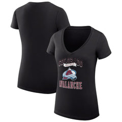 Colorado Avalanche G-III 4Her by Carl Banks Women's Super-Slim Fit Lightweight Team Logo Graphic V-Neck T-Shirt -  NHL T-shirts