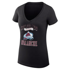 Colorado Avalanche G-III 4Her by Carl Banks Women's Super-Slim Fit Lightweight Team Logo Graphic V-Neck T-Shirt -  NHL T-shirts