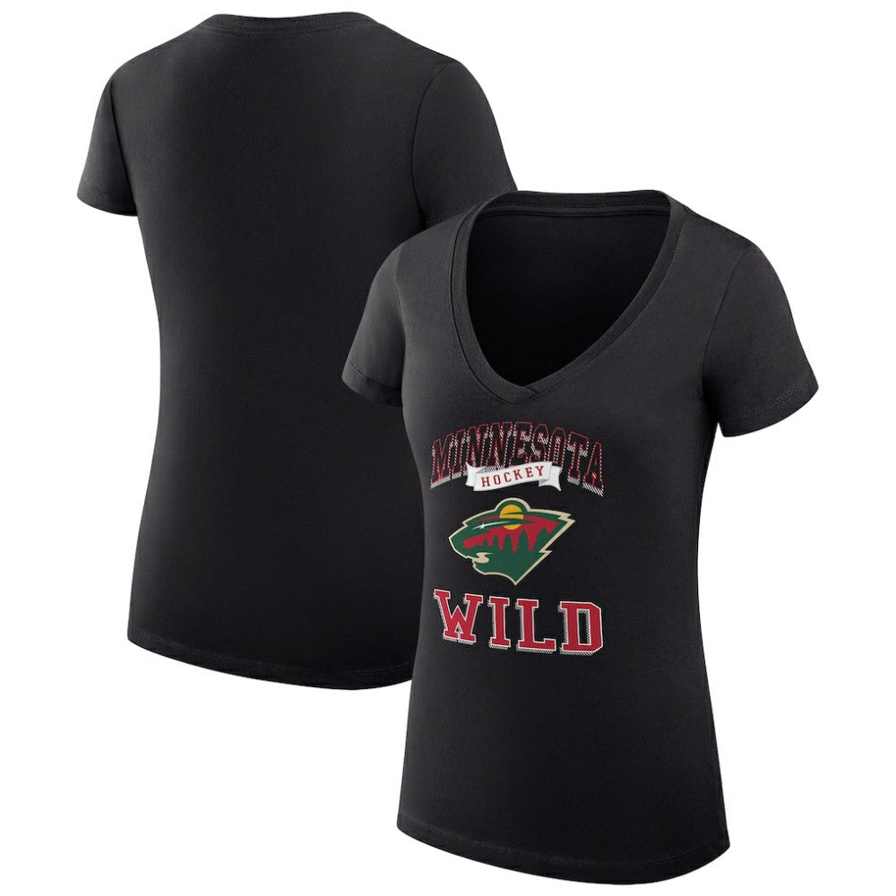 Minnesota Wild G-III 4Her by Carl Banks Women's Super-Slim Fit Lightweight Team Logo Graphic V-Neck T-Shirt -  NHL T-shirts