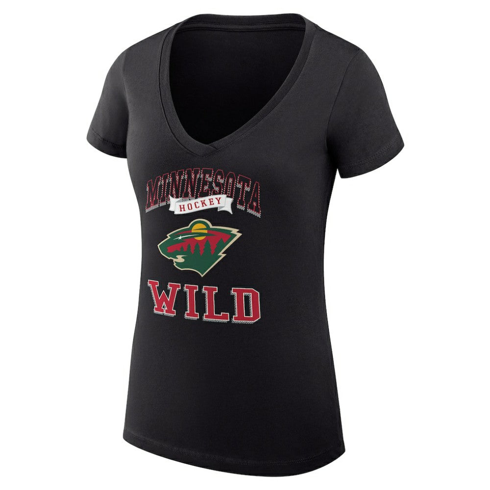 Minnesota Wild G-III 4Her by Carl Banks Women's Super-Slim Fit Lightweight Team Logo Graphic V-Neck T-Shirt -  NHL T-shirts