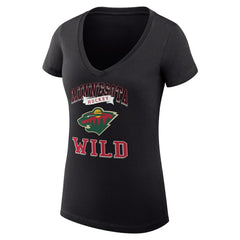Minnesota Wild G-III 4Her by Carl Banks Women's Super-Slim Fit Lightweight Team Logo Graphic V-Neck T-Shirt -  NHL T-shirts