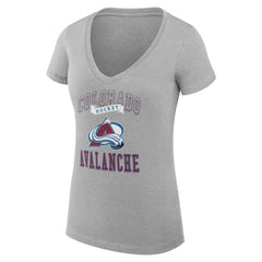 Colorado Avalanche G-III 4Her by Carl Banks Women's Super-Slim Fit Lightweight Team Logo Graphic V-Neck T-Shirt -  NHL T-shirts