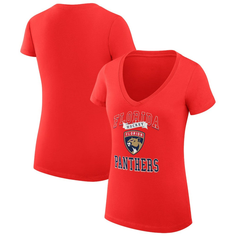 Florida Panthers G-III 4Her by Carl Banks Women's Super-Slim Fit Lightweight Team Logo Graphic V-Neck T-Shirt -  NHL T-shirts