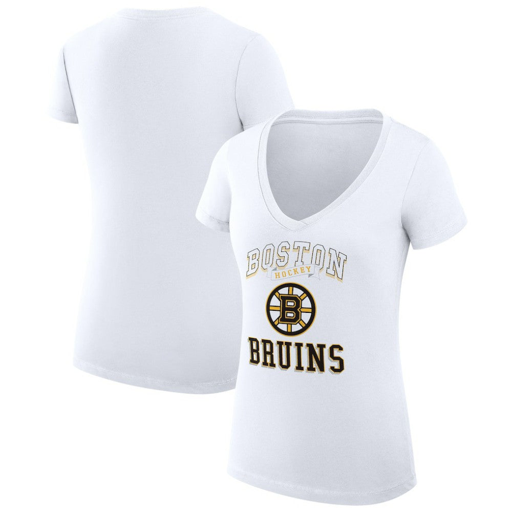 Boston Bruins G-III 4Her by Carl Banks Women's Super-Slim Fit Lightweight Team Logo Graphic V-Neck T-Shirt -  NHL T-shirts