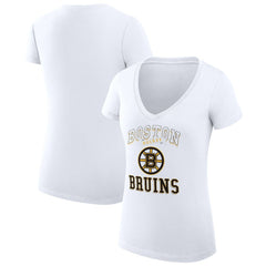 Boston Bruins G-III 4Her by Carl Banks Women's Super-Slim Fit Lightweight Team Logo Graphic V-Neck T-Shirt -  NHL T-shirts