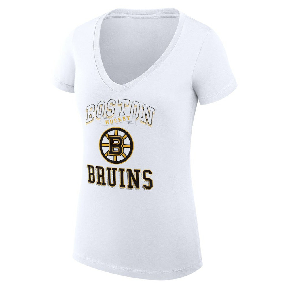 Boston Bruins G-III 4Her by Carl Banks Women's Super-Slim Fit Lightweight Team Logo Graphic V-Neck T-Shirt -  NHL T-shirts