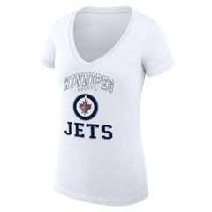 Winnipeg Jets G-III 4Her by Carl Banks Women's Super-Slim Fit Lightweight Team Logo Graphic V-Neck T-Shirt -  NHL T-shirts
