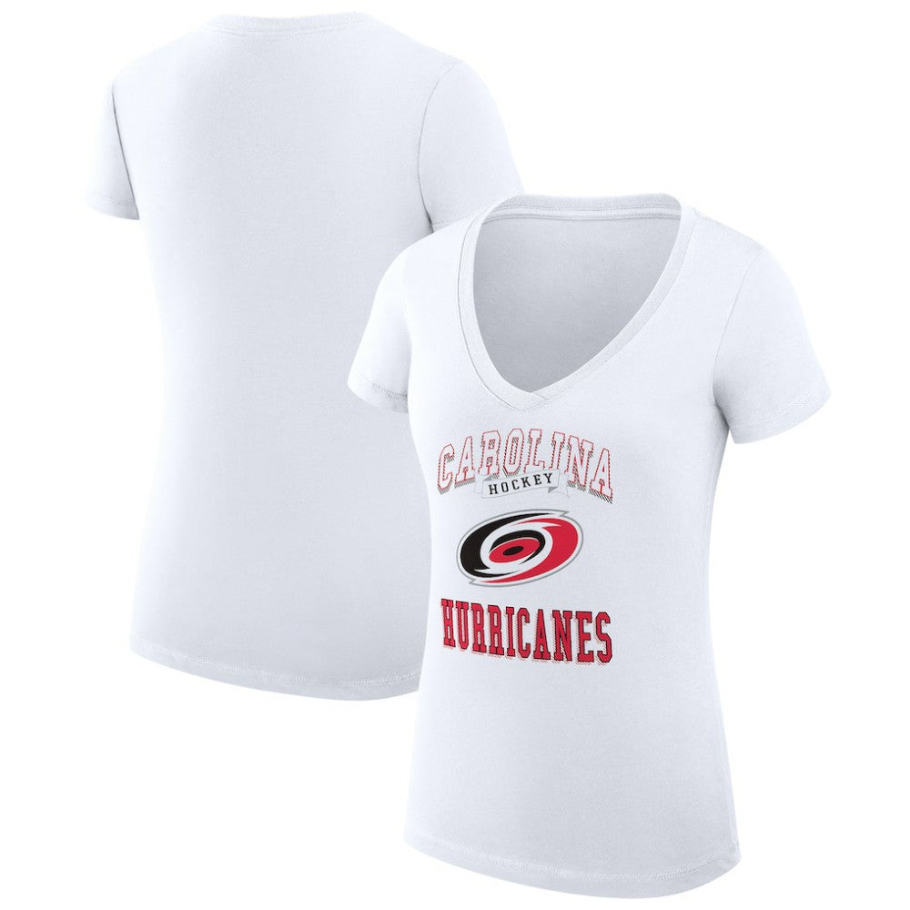 Carolina Hurricanes G-III 4Her by Carl Banks Women's Super-Slim Fit Lightweight Team Logo Graphic V-Neck T-Shirt -  NHL T-shirts