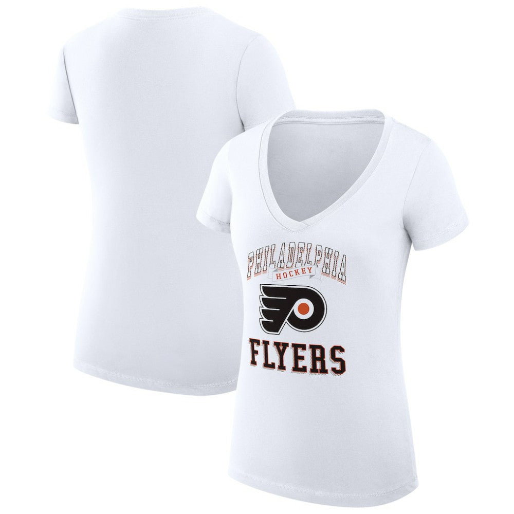 Philadelphia Flyers G-III 4Her by Carl Banks Women's Super-Slim Fit Lightweight Team Logo Graphic V-Neck T-Shirt -  NHL T-shirts
