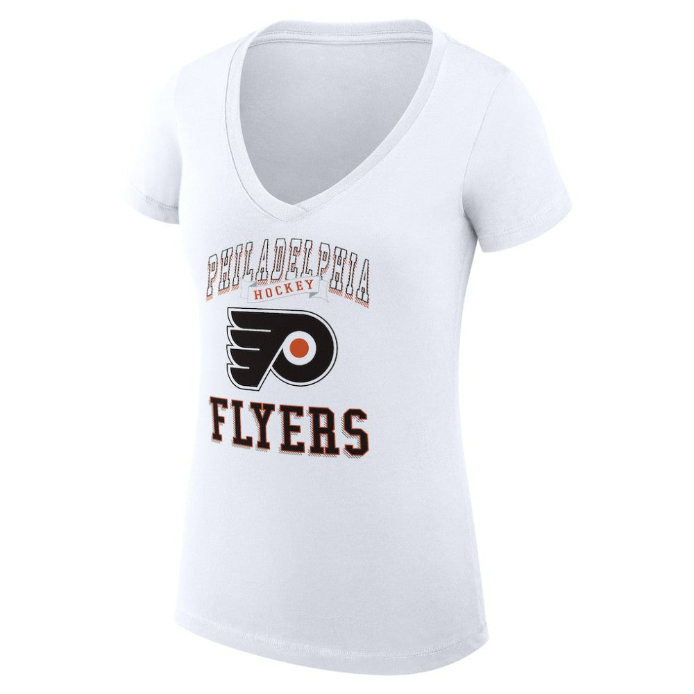 Philadelphia Flyers G-III 4Her by Carl Banks Women's Super-Slim Fit Lightweight Team Logo Graphic V-Neck T-Shirt -  NHL T-shirts