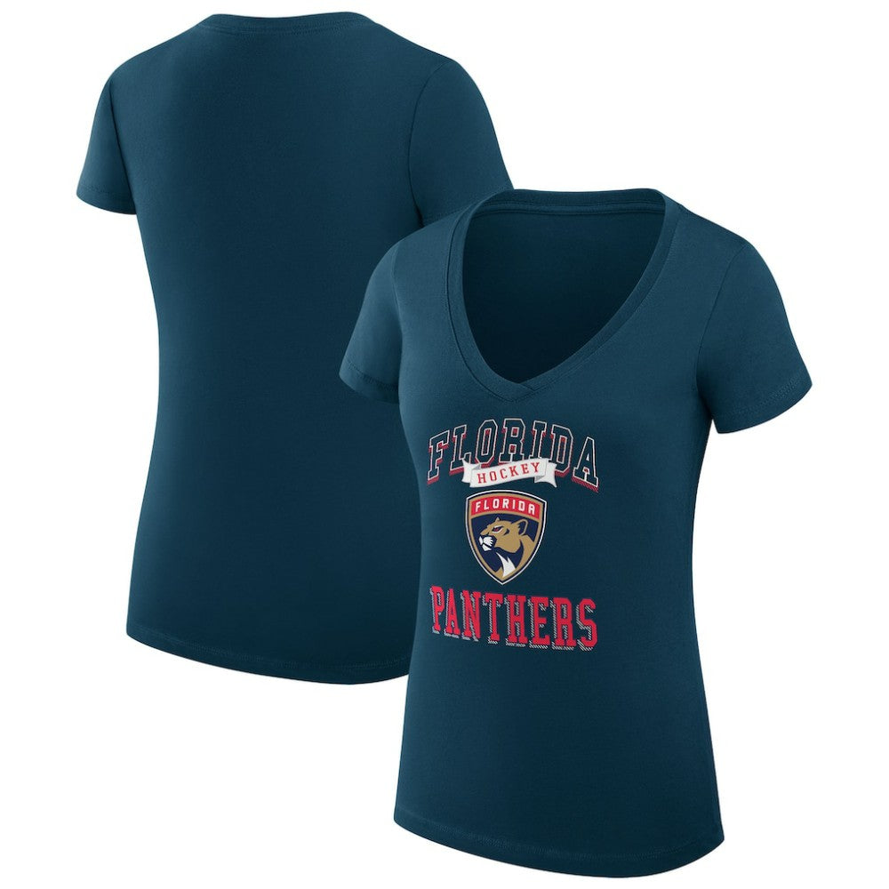 Florida Panthers G-III 4Her by Carl Banks Women's Super-Slim Fit Lightweight Team Logo Graphic V-Neck T-Shirt -  NHL T-shirts