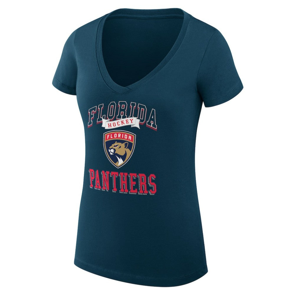 Florida Panthers G-III 4Her by Carl Banks Women's Super-Slim Fit Lightweight Team Logo Graphic V-Neck T-Shirt -  NHL T-shirts