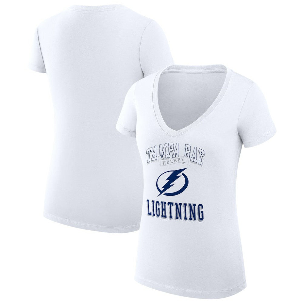 Tampa Bay Lightning G-III 4Her by Carl Banks Women's Super-Slim Fit Lightweight Team Logo Graphic V-Neck T-Shirt -  NHL T-shirts