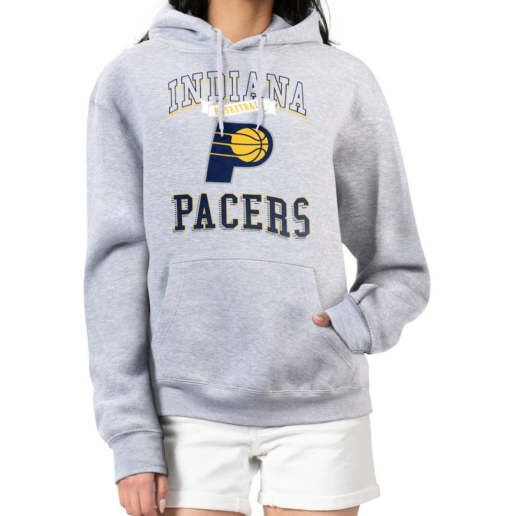 Heather Gray Indiana Pacers G-III 4Her by Carl Banks Women's Graphic Fleece Pullover Hoodie | NBA