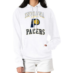 White Indiana Pacers G-III 4Her by Carl Banks Women's Graphic Fleece Pullover Hoodie | NBA