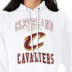 White Cleveland Cavaliers G-III 4Her by Carl Banks Women's Graphic Fleece Pullover Hoodie sale | NBA