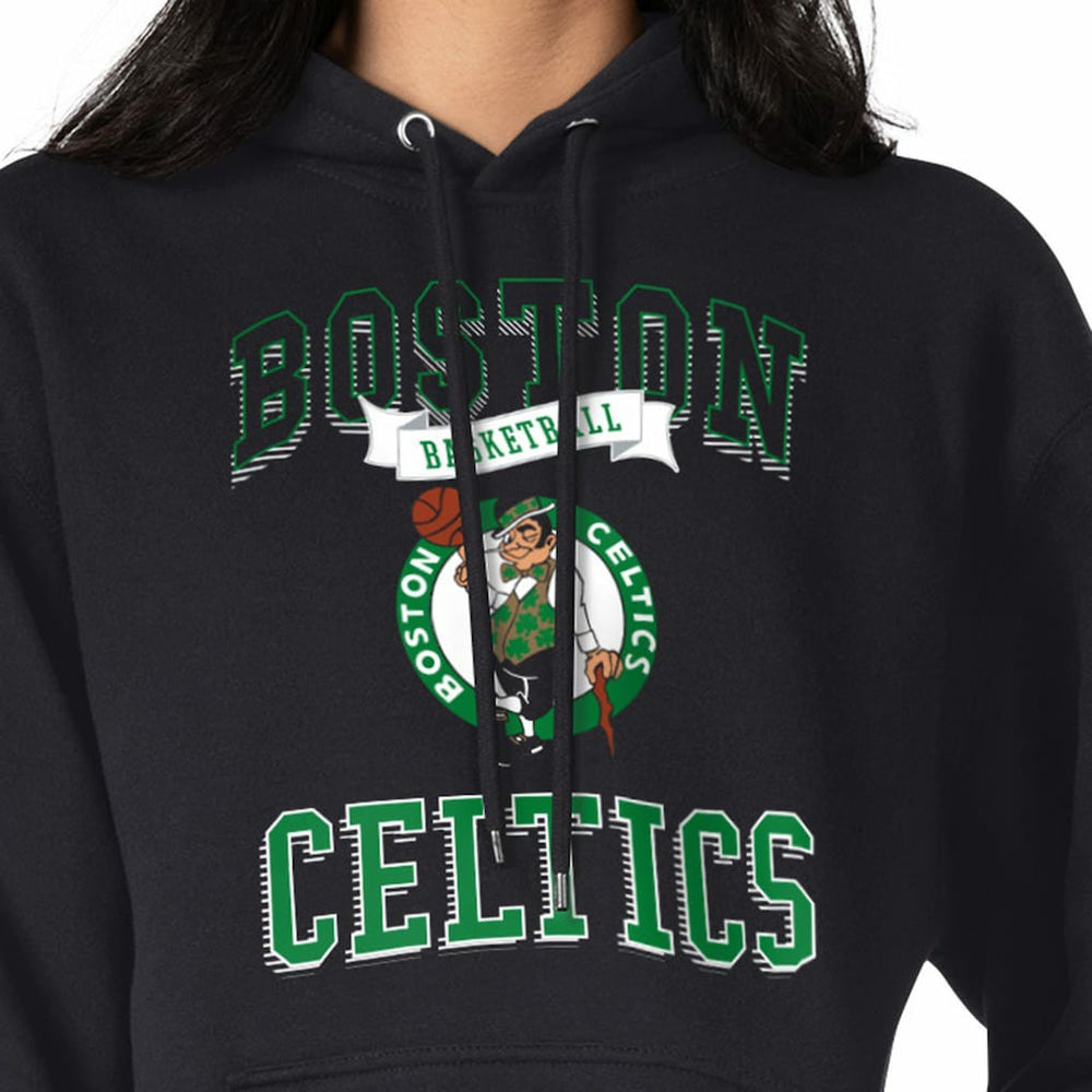 Black Boston Celtics G-III 4Her by Carl Banks Women's Graphic Fleece Pullover Hoodie | NBA