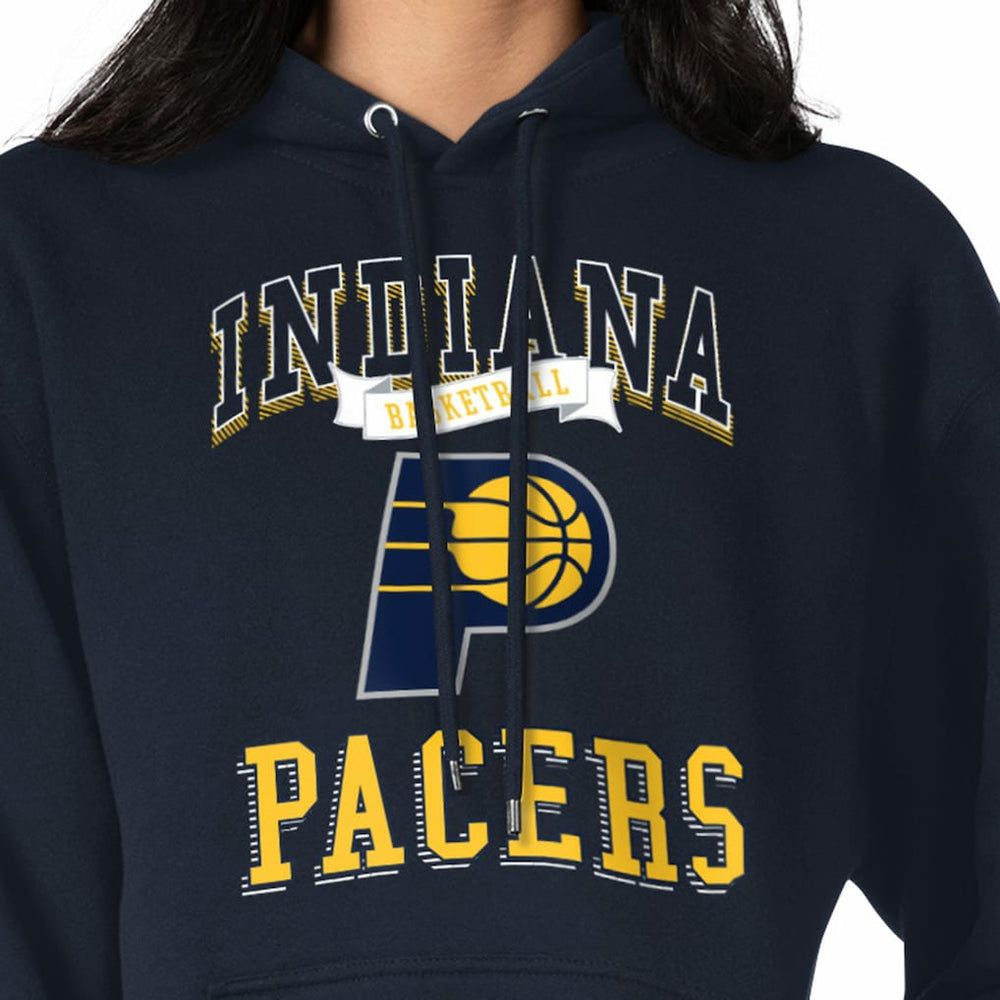 Navy Indiana Pacers G-III 4Her by Carl Banks Women's Graphic Fleece Pullover Hoodie | NBA