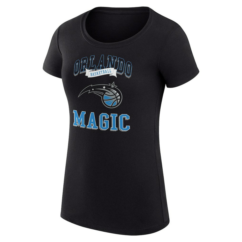 Black Orlando Magic G-III 4Her by Carl Banks Women's Super-Slim Fit Lightweight Team Logo T-Shirt | NBA