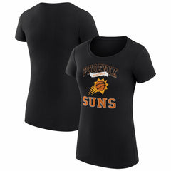 Black Phoenix Suns G-III 4Her by Carl Banks Women's Super-Slim Fit Lightweight Team Logo T-Shirt | NBA