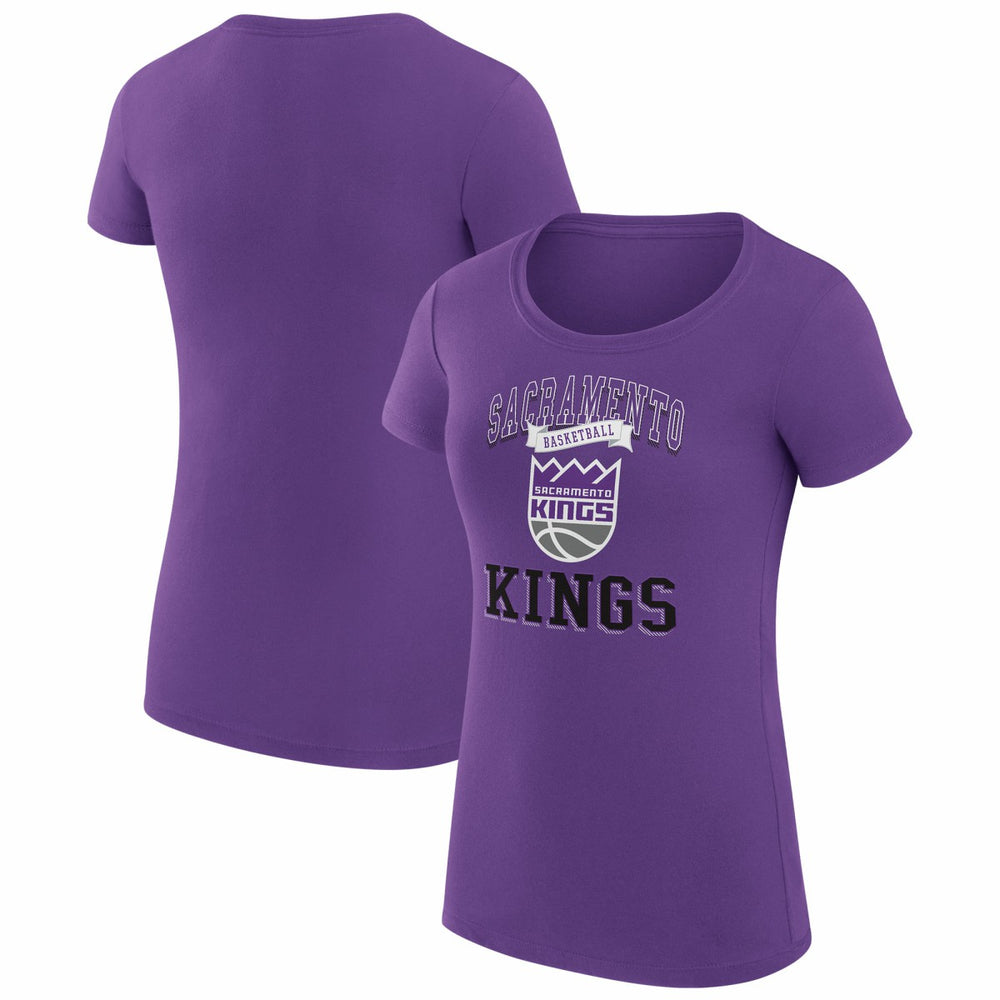 Purple Sacramento Kings G-III 4Her by Carl Banks Women's Super-Slim Fit Lightweight Team Logo T-Shirt | NBA