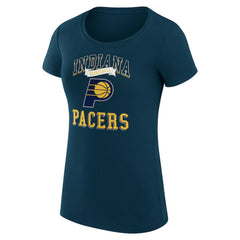 Navy Indiana Pacers G-III 4Her by Carl Banks Women's Super-Slim Fit Lightweight Team Logo T-Shirt | NBA