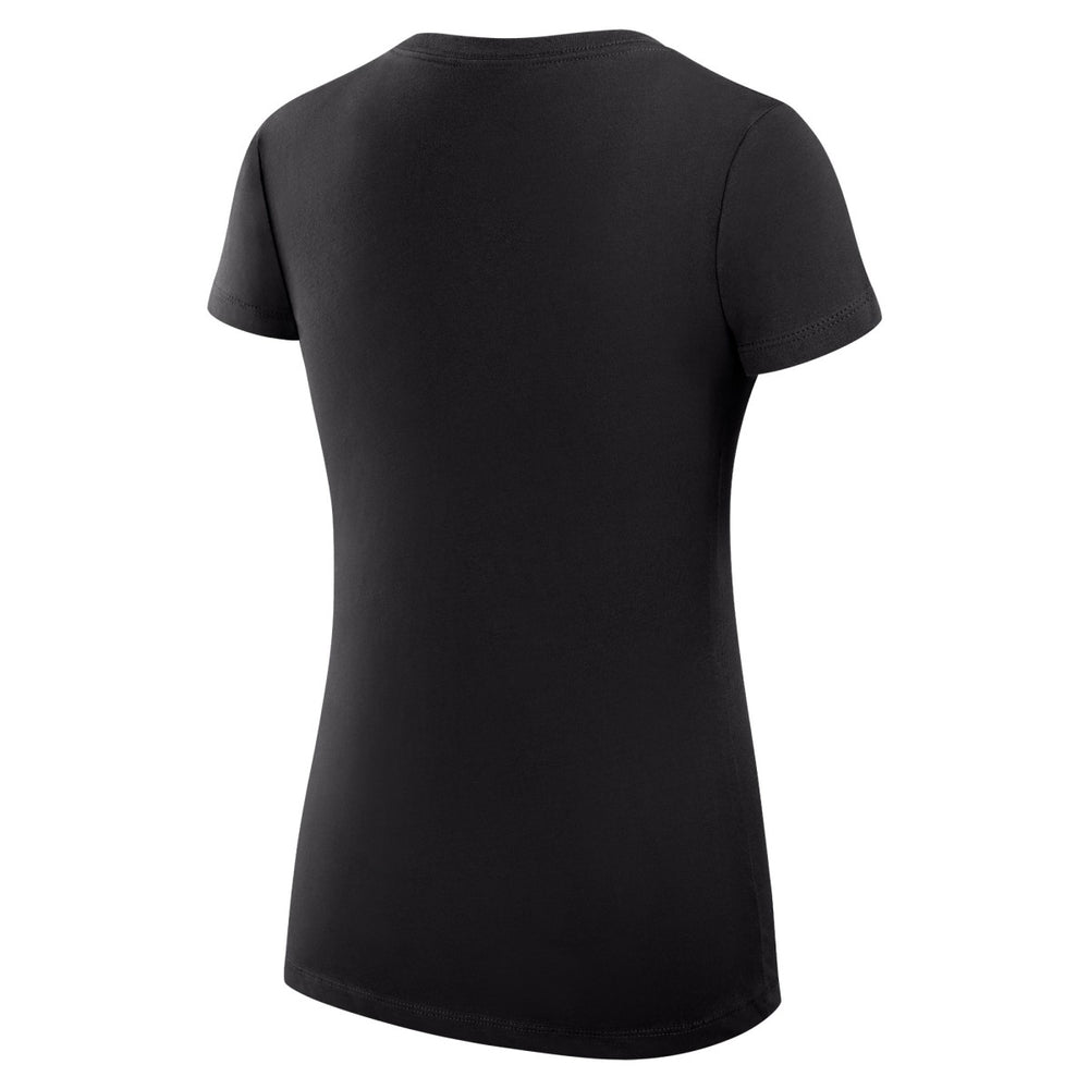 Black Los Angeles Lakers G-III 4Her by Carl Banks Women's Super-Slim Fit Lightweight Team Logo V-Neck T-Shirt | NBA