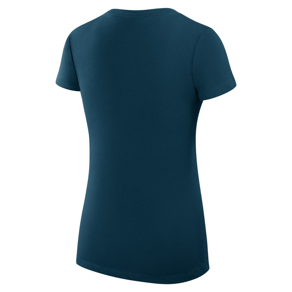 Navy Oklahoma City Thunder G-III 4Her by Carl Banks Women's Super-Slim Fit Lightweight Team Logo V-Neck T-Shirt | NBA