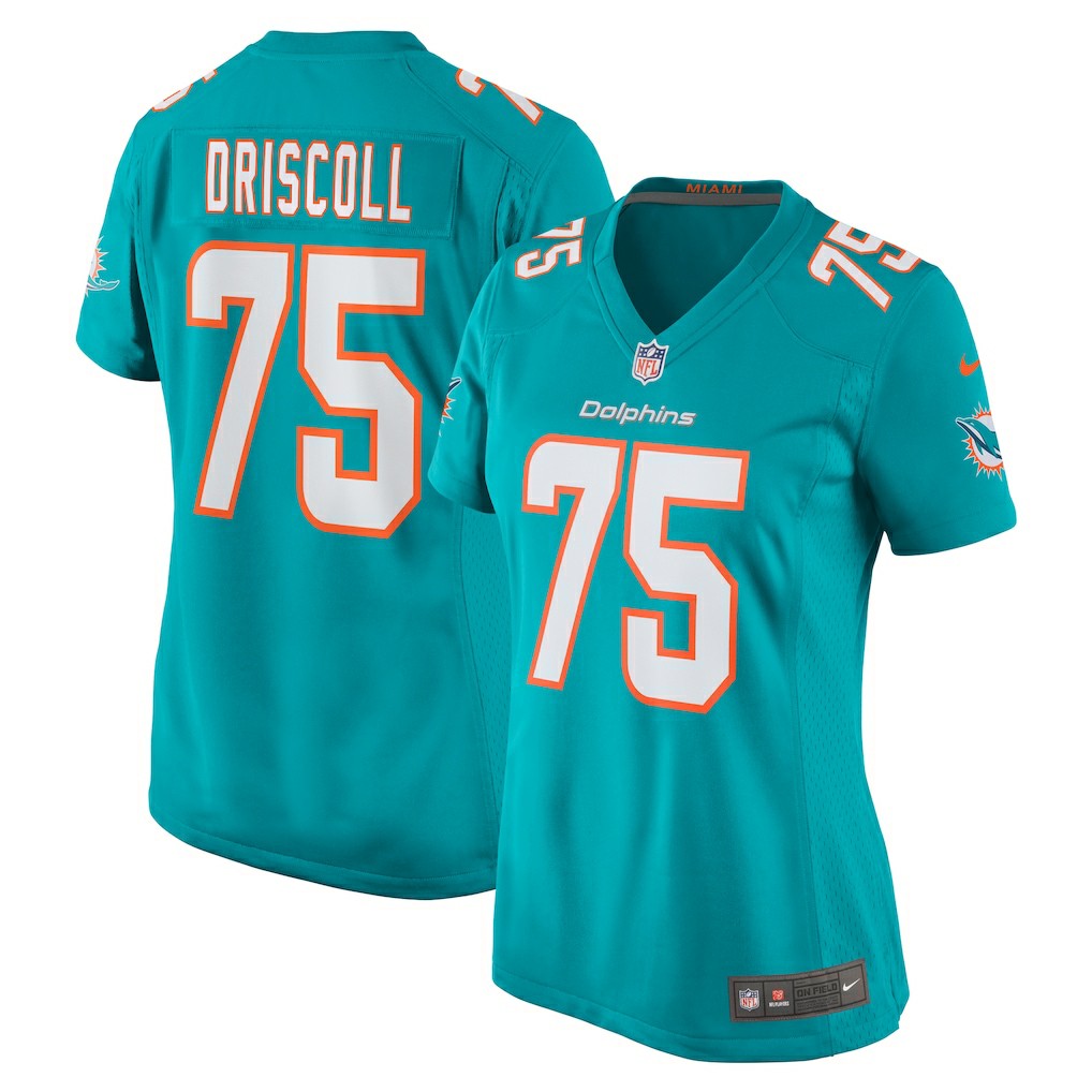 Miami Dolphins Jack Driscoll  Women's Team Game Jersey | NFL Sale