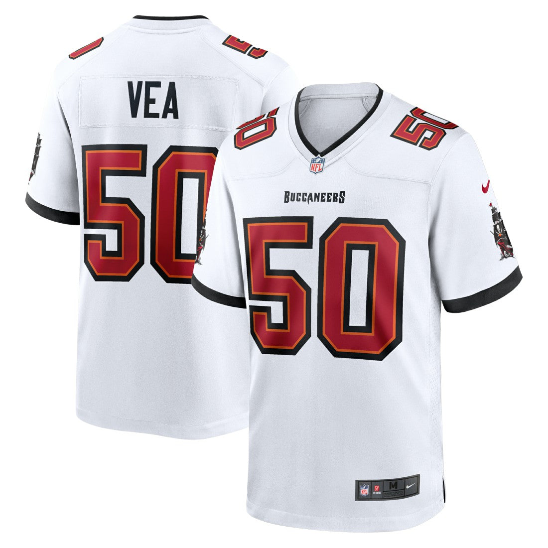 Tampa Bay Buccaneers Vita Vea  White Game Jersey | NFL Sale