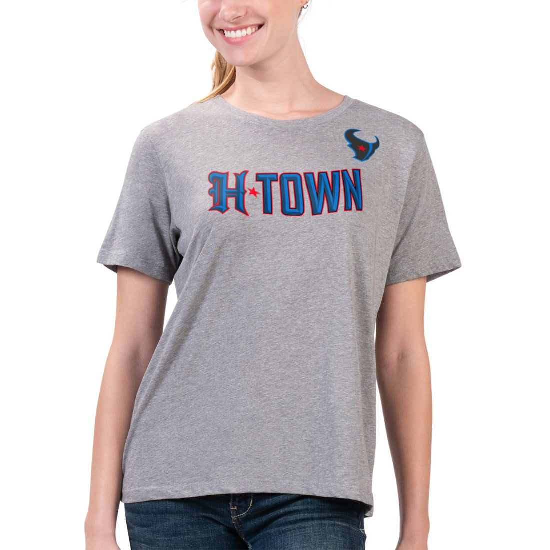 Houston Texans G-III 4Her by Carl Banks Women's Super-Slim Fit Lightweight H-Town T-Shirt | NFL Near me