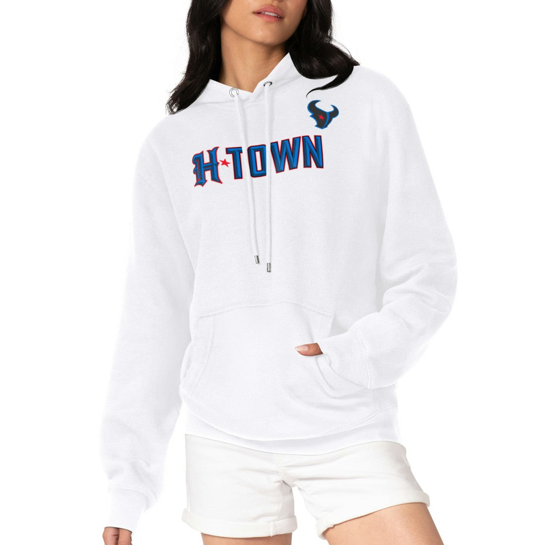 Houston Texans G-III 4Her by Carl Banks Women's H-Town Fleece Pullover Hoodie | NFL New