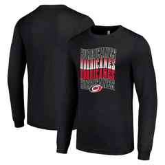 Carolina Hurricanes Starter Four Team Name Logo Long Sleeve Graphic T-Shirt -  NHL T-shirts