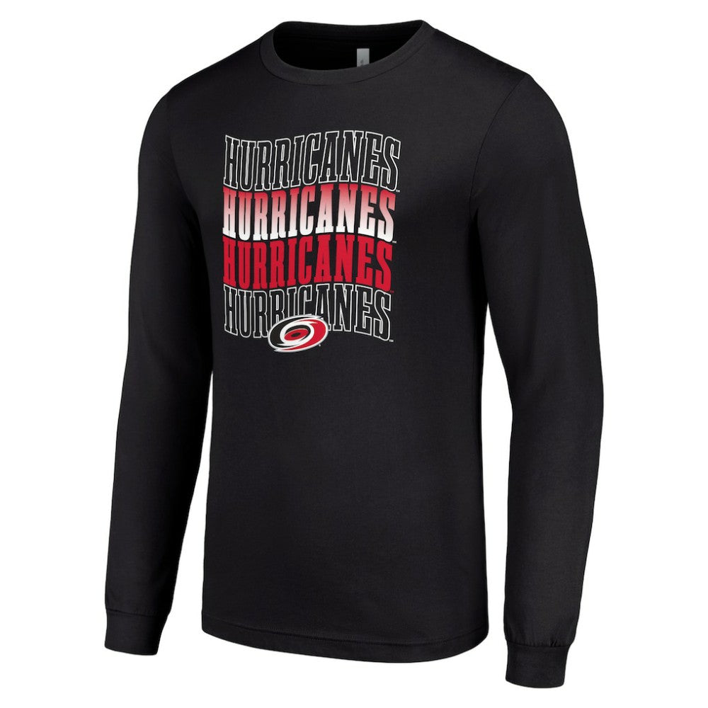 Carolina Hurricanes Starter Four Team Name Logo Long Sleeve Graphic T-Shirt -  NHL T-shirts