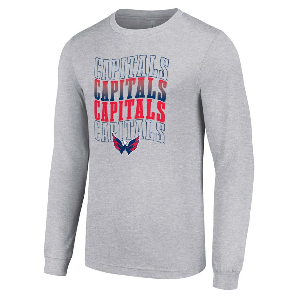 Washington Capitals Starter Four Team Name Logo Long Sleeve Graphic T-Shirt -  NHL T-shirts