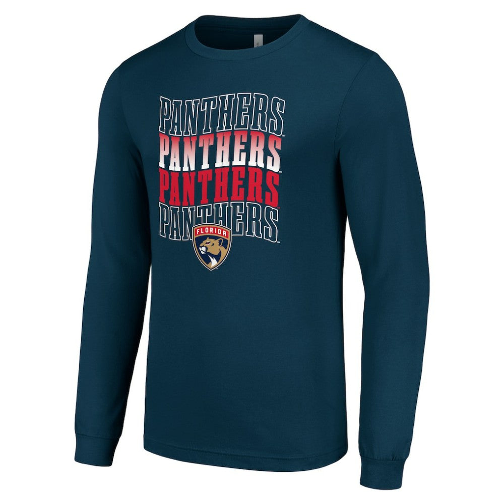 Florida Panthers Starter Four Team Name Logo Long Sleeve Graphic T-Shirt -  NHL T-shirts