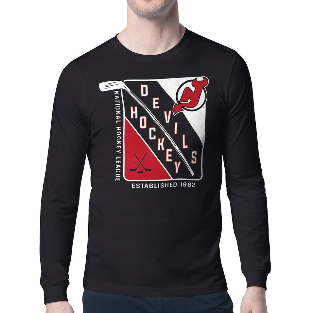 New Jersey Devils Starter Shield Long Sleeve Graphic T-Shirt -  NHL T-shirts