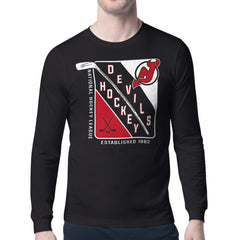 New Jersey Devils Starter Shield Long Sleeve Graphic T-Shirt -  NHL T-shirts