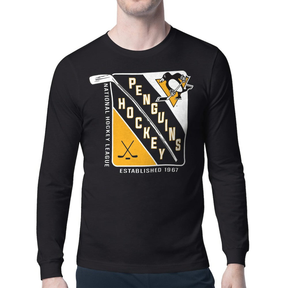 Pittsburgh Penguins Starter Shield Long Sleeve Graphic T-Shirt -  NHL T-shirts